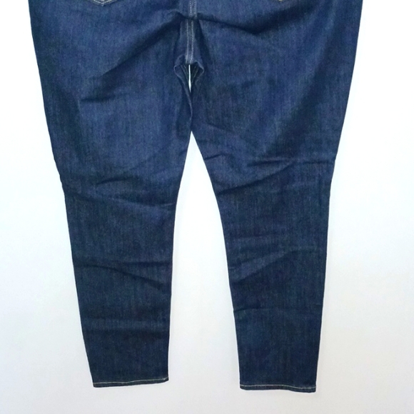 Super skinny old Navy NWT size 16 high Rise Dark Blue Jean stretch zipper pocket - Picture 5 of 5